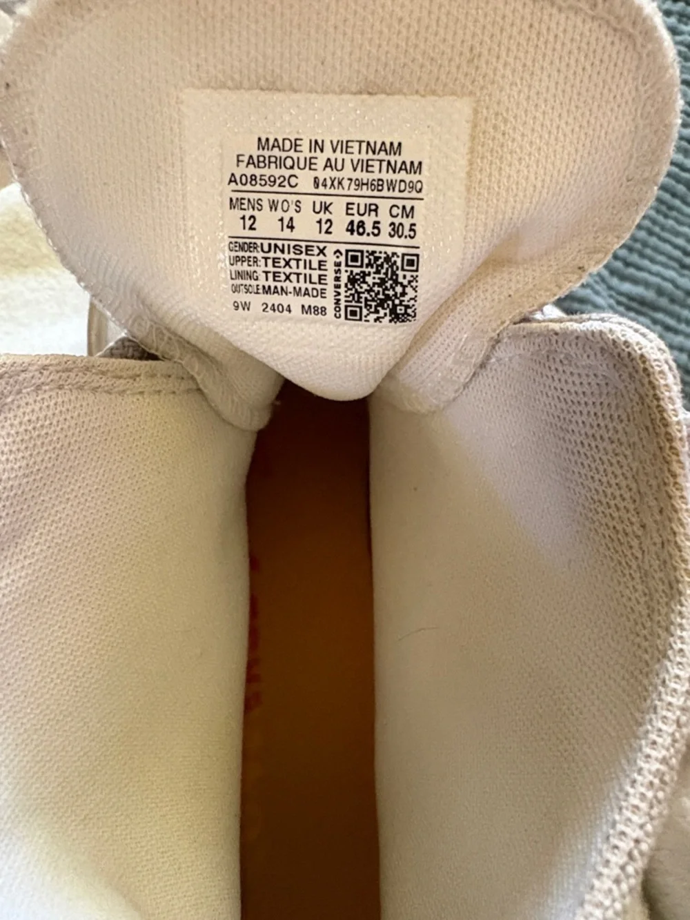 Converse High Top Sneakers in Pale Lavender with Gum Sole - Picture 4 of 4